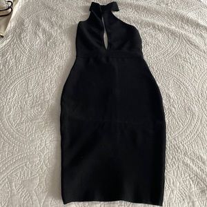 Black Key Hole body con dress